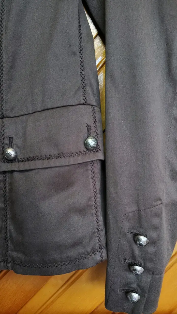 Blazer marrón Hauber con detalles bordados - 5
