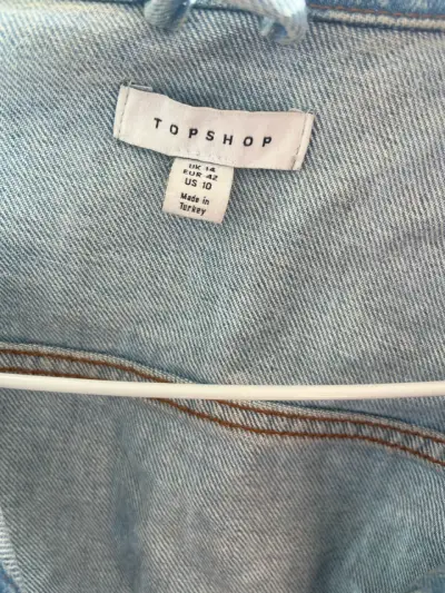 Chaqueta de mezclilla Topshop azul - miniatura 2