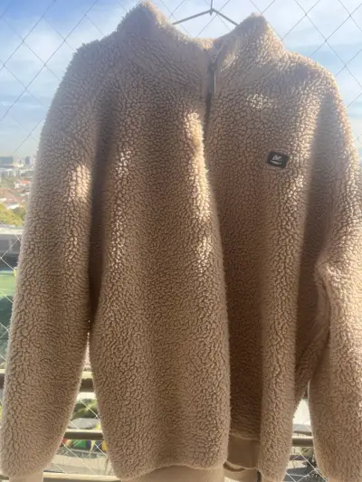Polar beige con cierre medio para hombre - miniatura 1
