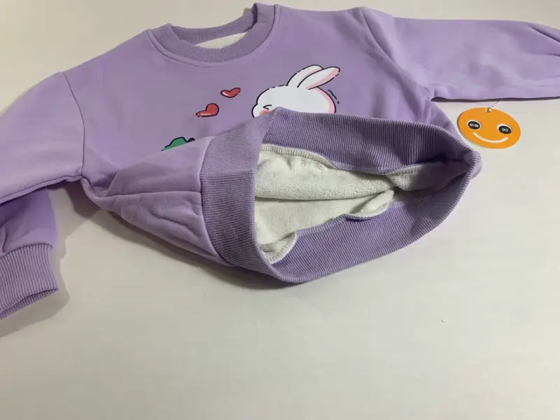 Polerón infantil lila para niña 12 meses - 2