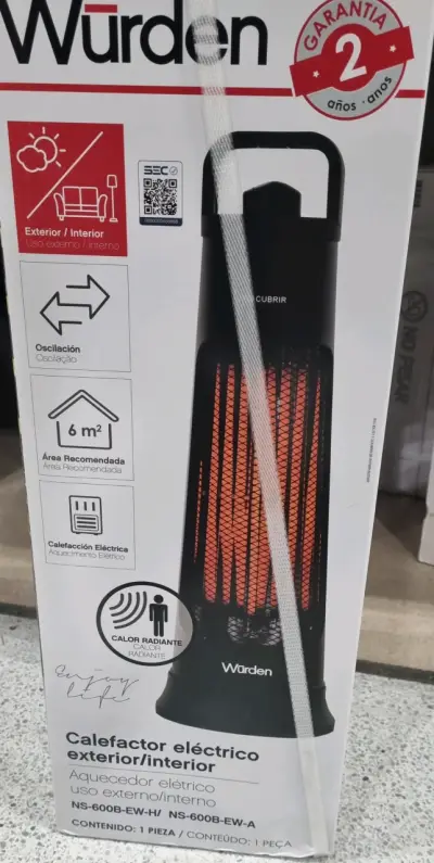 Calefactor eléctrico Würden para exterior/interior - miniatura 1