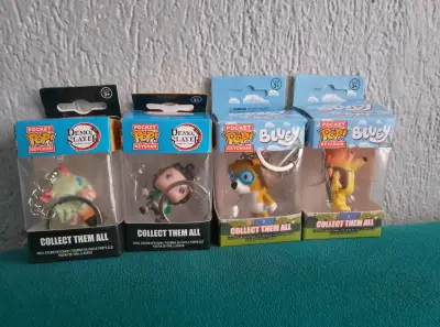 Set de llaveros Funko Pop Demon Slayer y Bluey - miniatura 1