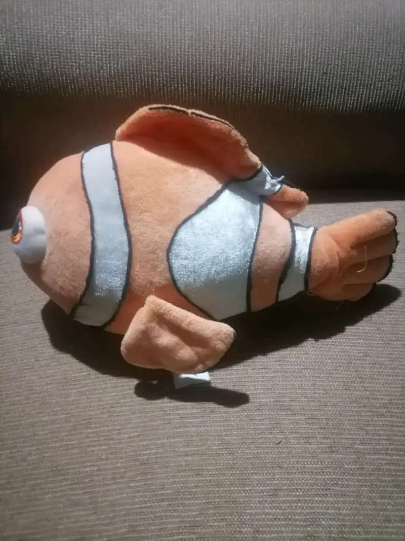 Peluche pez payaso naranja suave (Nemo) - 2