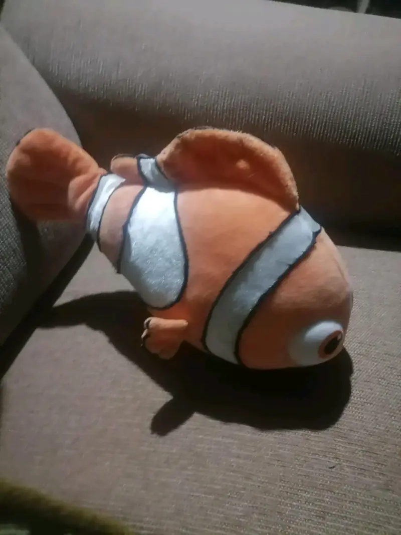 Peluche pez payaso naranja suave (Nemo) - 4