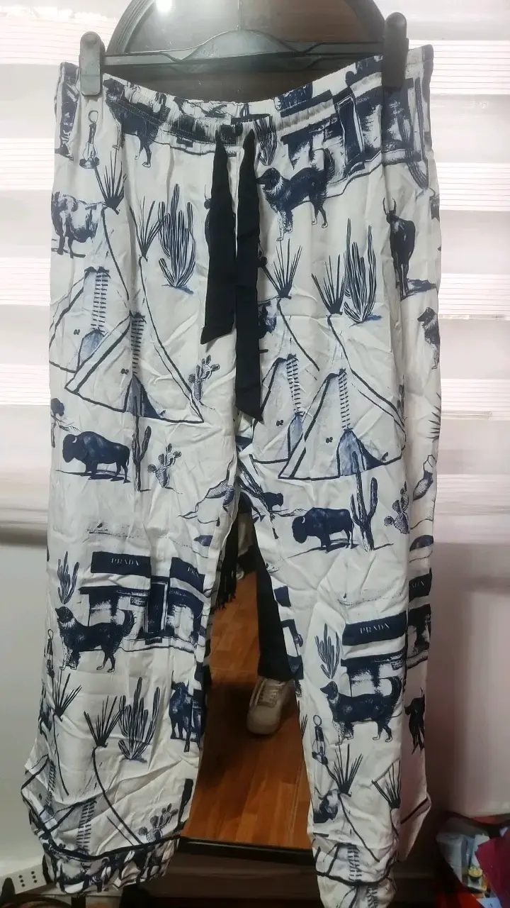 Pantalones estampados casuales unisex - 1