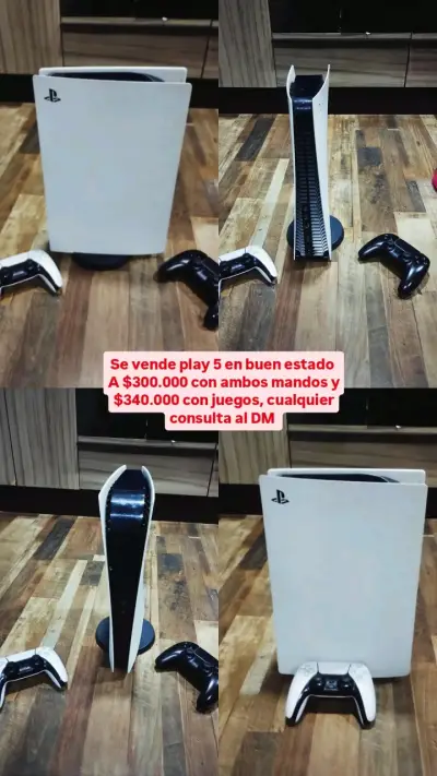 Consola PlayStation 5 con dos mandos - miniatura 1