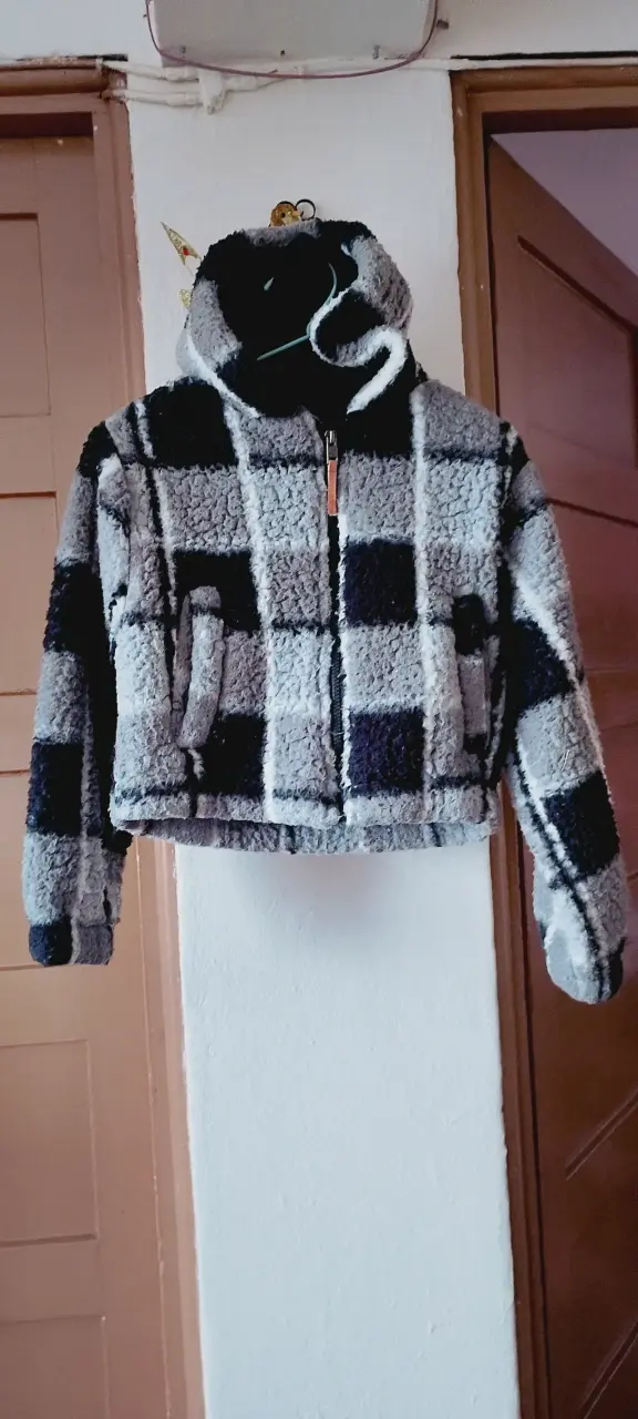 Chaqueta de chiporro con diseño a cuadros - 1