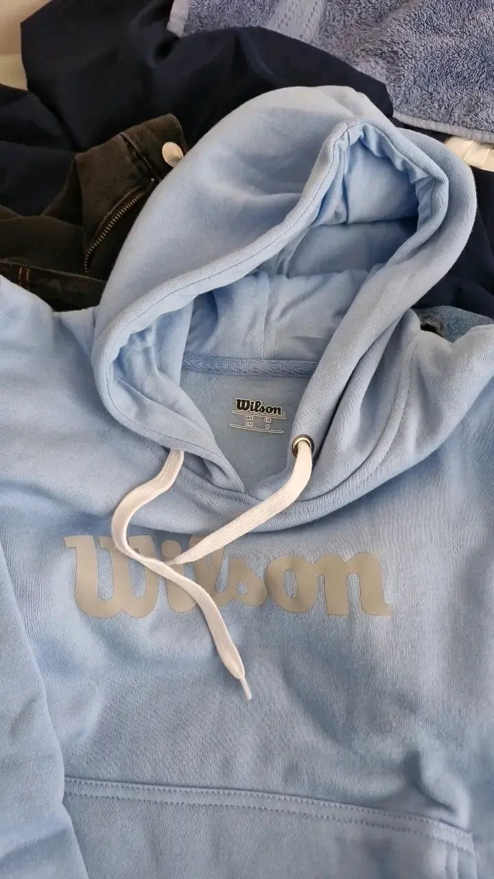 Polerón Wilson celeste con capucha - 2