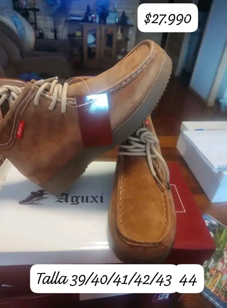 Botines de cuero Aguxi marrón