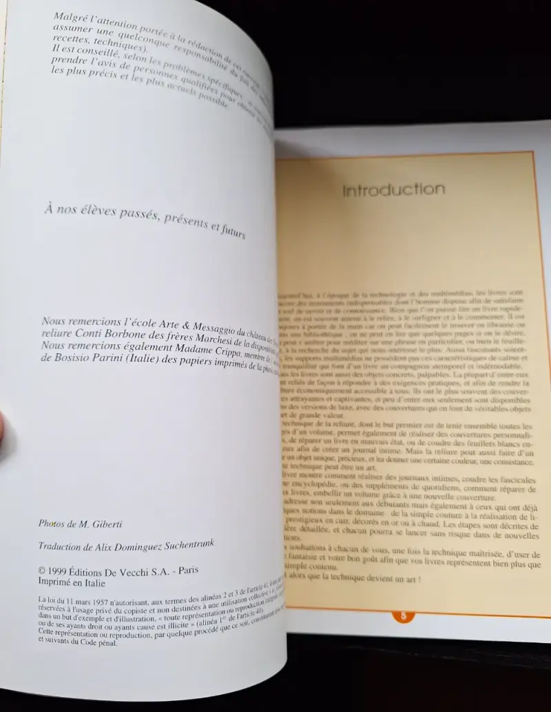 Libro Guía para encuadernar libros, en Francés - 2