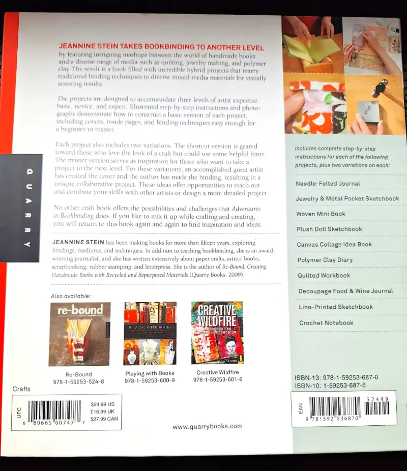 Libro 'Adventures in Bookbinding' de Jeannine Stein - 2