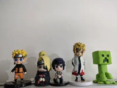 Set de figuras anime Naruto y Minecraft - miniatura 1