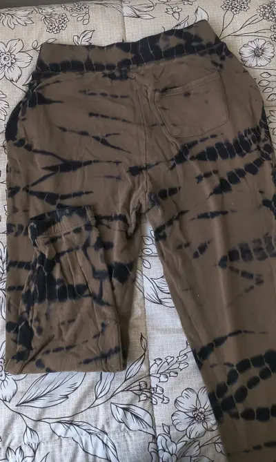 Pantalones tie-dye marrón y negro ALANIZ - miniatura 1