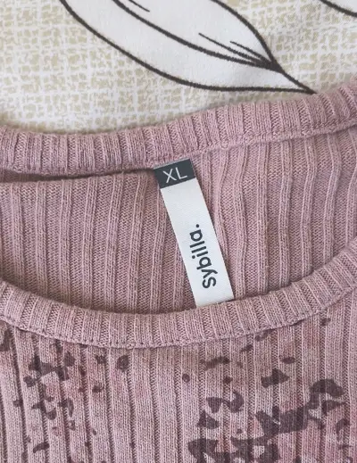 Polera de mujer rosa Sybilla - miniatura 3