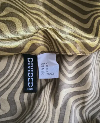 Vestido corto estampado amarillo H&M - miniatura 3