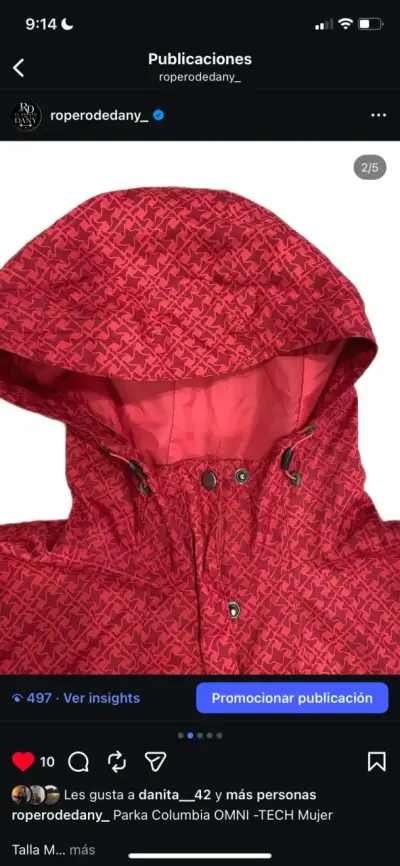 Parka Columbia Omni-Tech roja mujer - miniatura 2