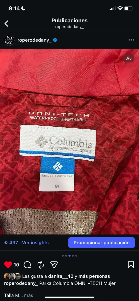 Parka Columbia Omni-Tech roja mujer - 3
