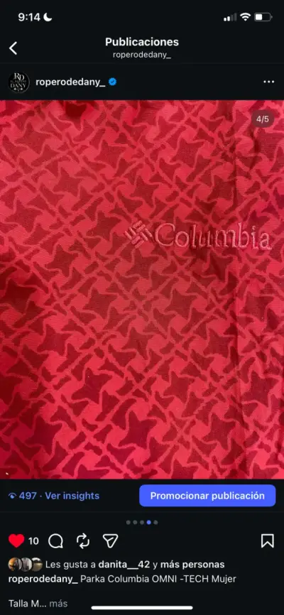 Parka Columbia Omni-Tech roja mujer - miniatura 4