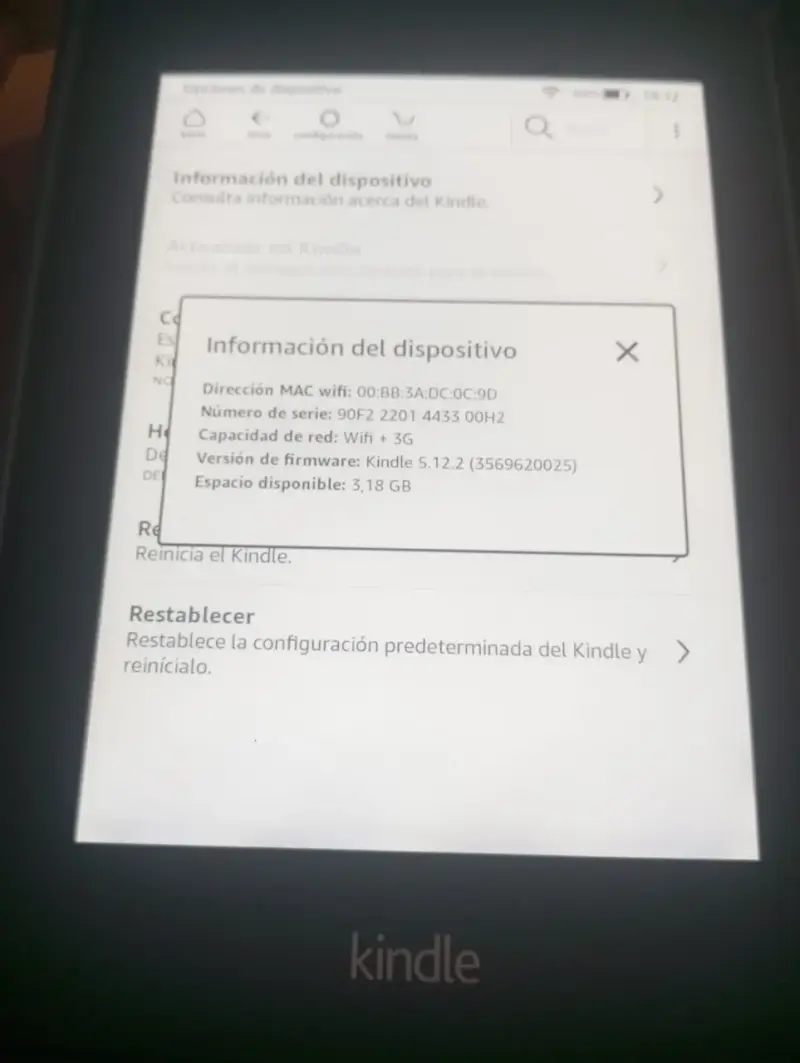 Amazon Kindle Paperwhite (6.ª Generación) 4GB - 4