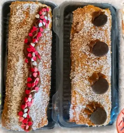 Brazo de reina con decoraciones de chocolate - miniatura 1