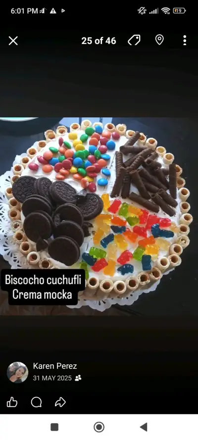 Brazo de reina con decoraciones de chocolate - miniatura 4