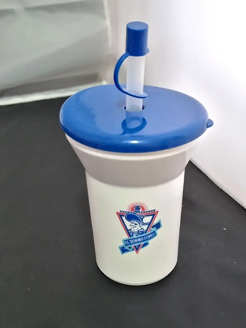Vaso El Tesoro Copec con bombilla colección - 1