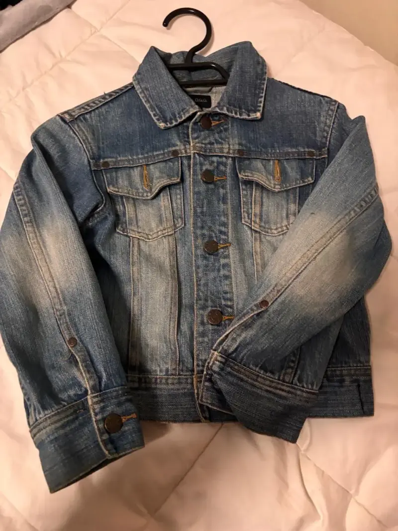 Chaqueta de mezclilla azul para mujer - 1