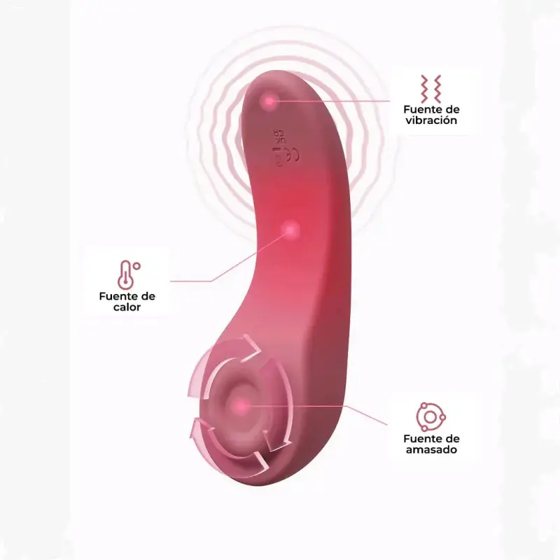 Masajeador eléctrico Momcozy rosa 3 en 1 - 4