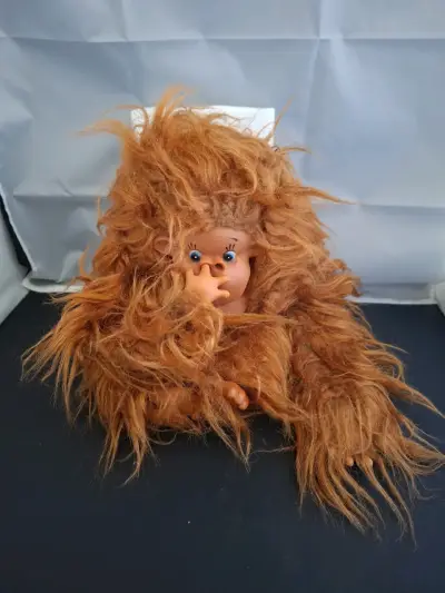 Muñeco peludo de gorila vintage - miniatura 2