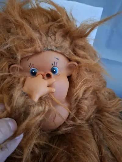 Muñeco peludo de gorila vintage - miniatura 3