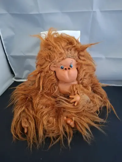 Muñeco peludo de gorila vintage - miniatura 4