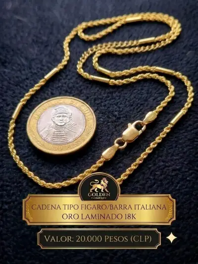 Cadenas de oro laminado de 14k y 18k - miniatura 1