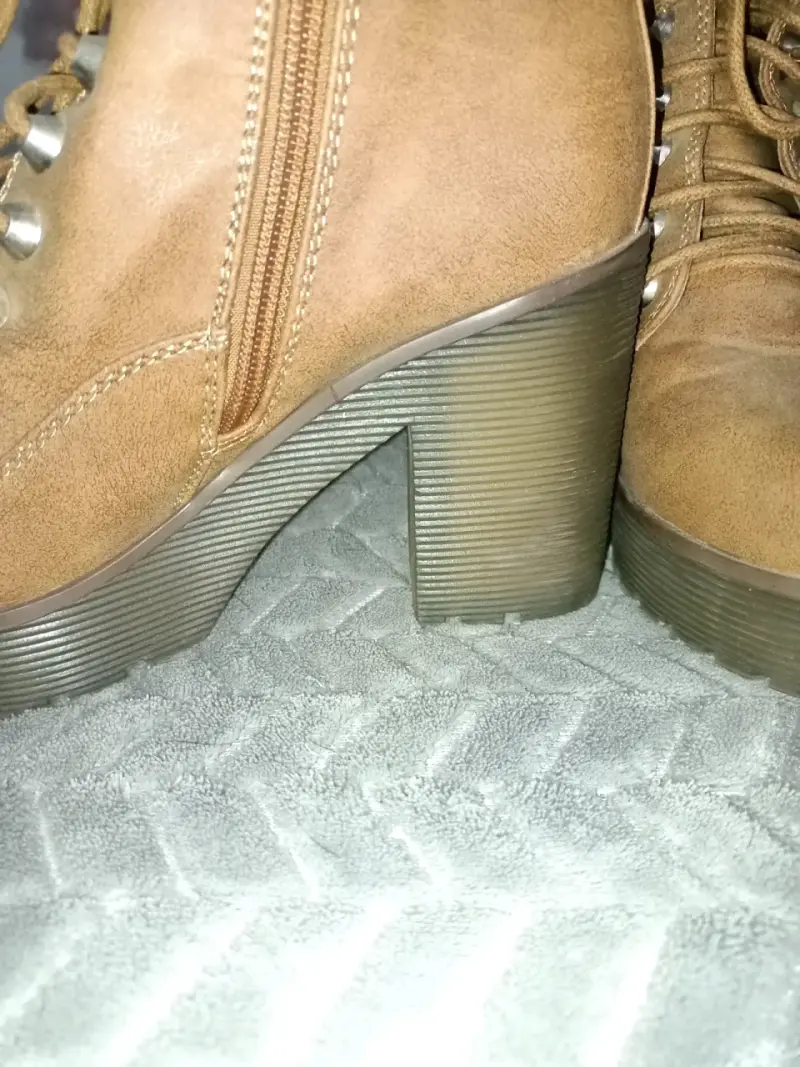 Botines de gamuza marrón con plataforma - 2