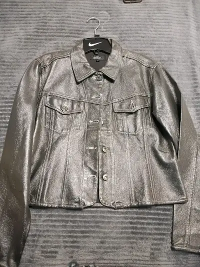 Chaqueta metálica plateada  marca Ellus - miniatura 1