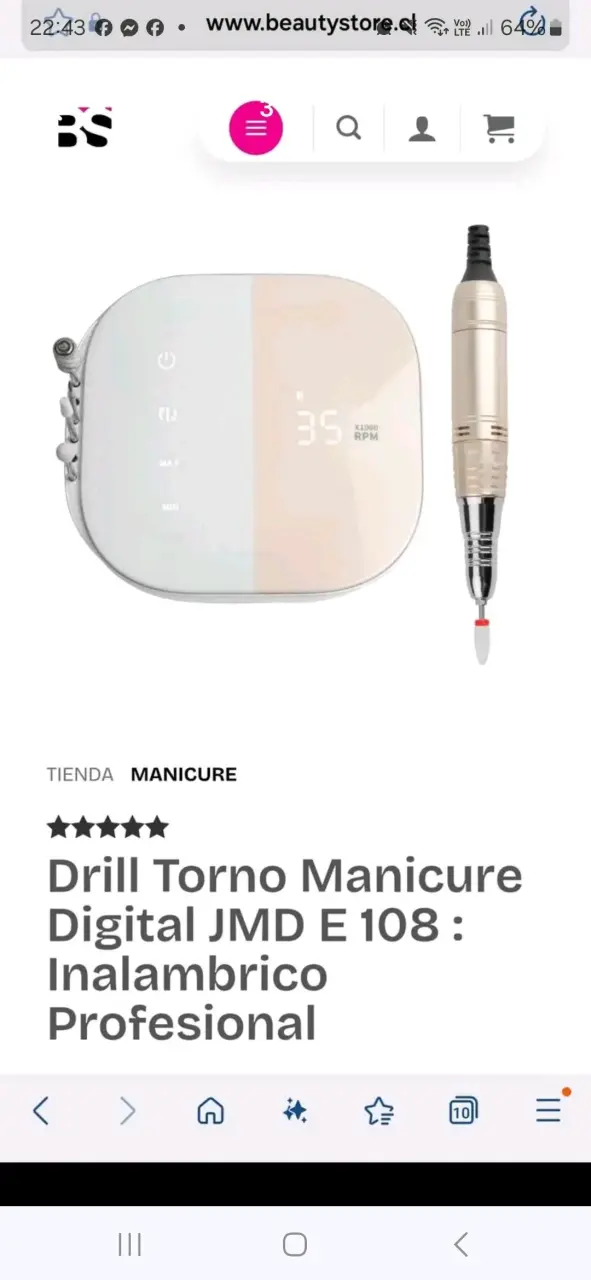 Máquina pulidora de uñas eléctrica Jimdoa JMD-108 - 3