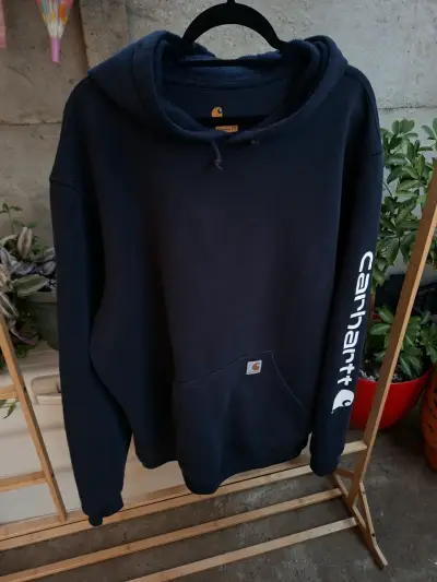 Polerón Carhartt azul con capucha - miniatura 1