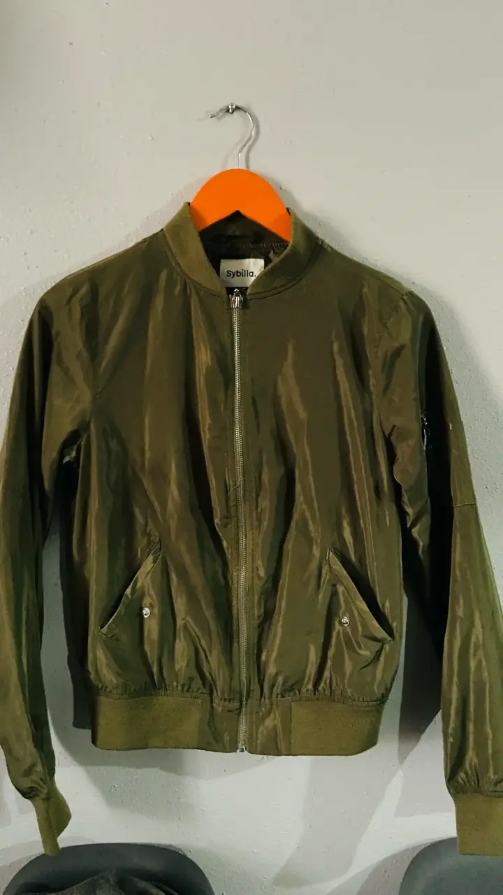 Chaqueta bomber verde oliva Sybilla - 1