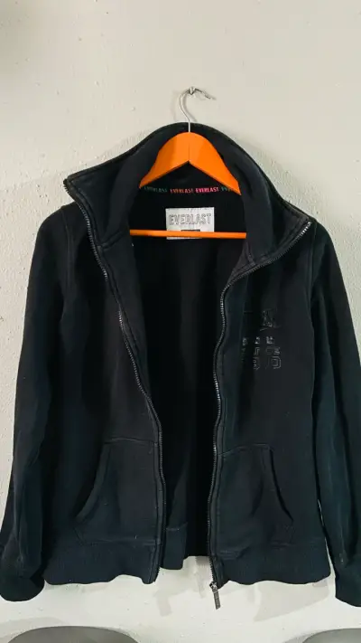 Chaqueta negra Everlast con cierre - miniatura 5