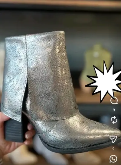 Botines de cuero con textura Pao Pecados NUEVOS - miniatura 3