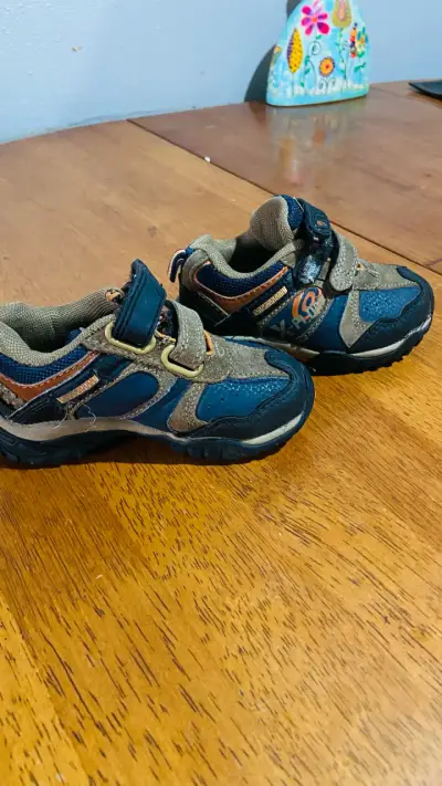 Zapatillas deportivas infantiles X-Plore azul y gris - miniatura 1