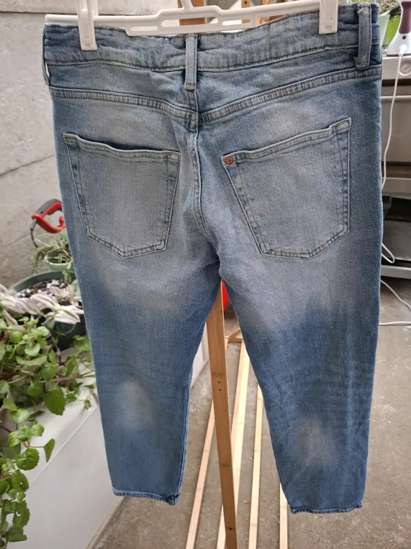 Jeans rectos azul claro para mujer H&M - 2
