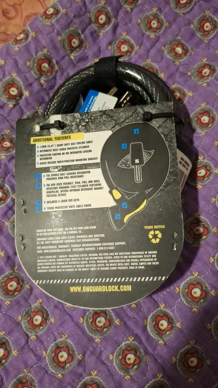 Candado de cable OnGuard Doberman 8028 - 2