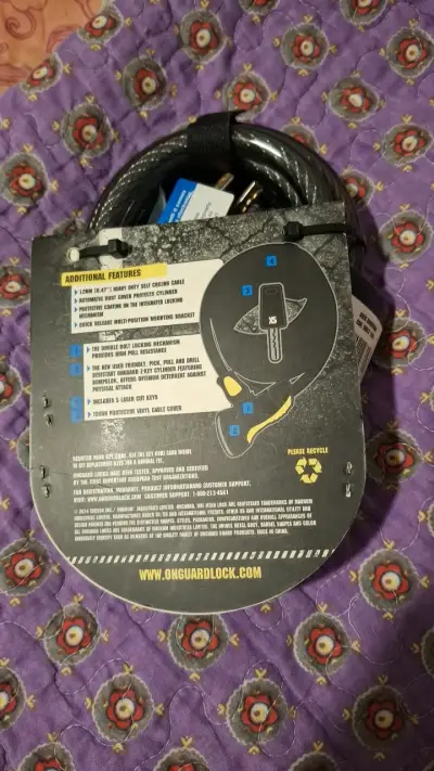 Candado de cable OnGuard Doberman 8028 - miniatura 2