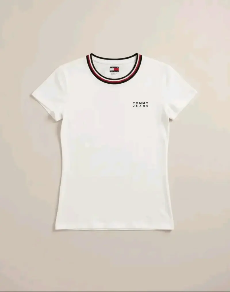 Polera Tommy Jeans Logo Slim Fit Mujer Talla M - 3