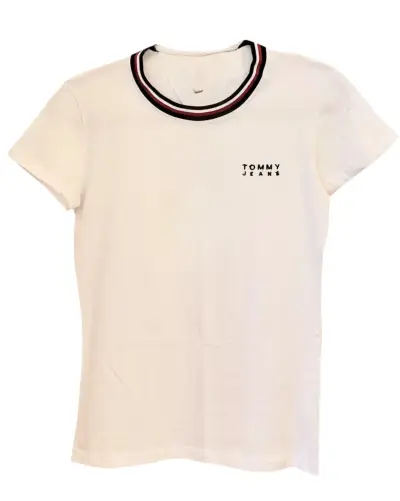 Polera Tommy Jeans Logo Slim Fit Mujer Talla M - miniatura 5