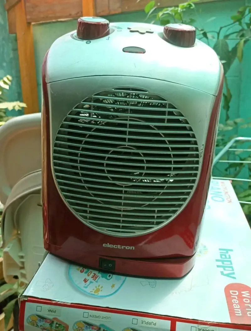 Calefactor eléctrico Electron portátil rojo