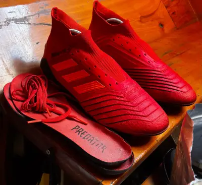 Botines de fútbol Adidas Predator rojos 18.1 - miniatura 1