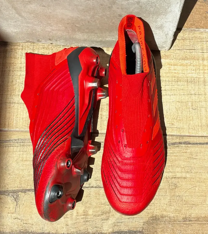 Botines de fútbol Adidas Predator rojos 18.1 - 3