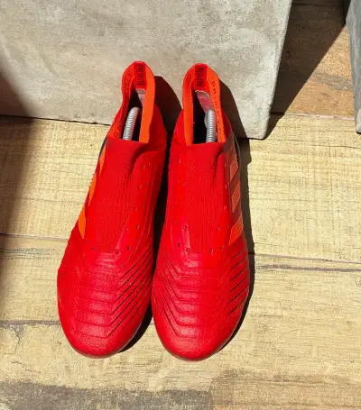 Botines de fútbol Adidas Predator rojos 18.1 - miniatura 4