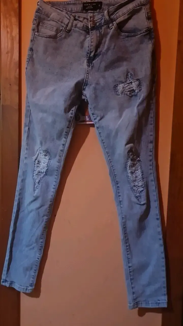 Jeans desgastados Denim Life azul claro - 1
